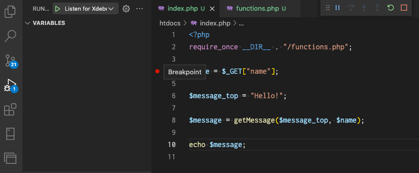 ブレークポイント（Breakpoints）