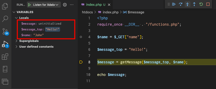 変数の監視（Variable Monitoring）